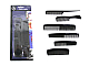 6PC HAIR STYLING SALON BLACK COMB SET assorted