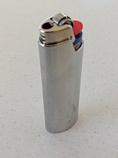 Bic Lighter case Silver heavy duty case with  bic lighter turn your lighter into