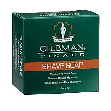 Clubman Shave Soap in Convenient 59g Size for Mens Traditional Grooming Shaving
