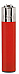 Clipper super lighter gas refillable collectable, solid Red