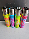 Clipper  4 Love Peace Vibes Flo Refillable Lighters  collectable set of 4+ bonus