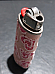 Bic pink embroided hearts case complete with lighter unique rare great gift/coll