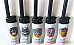 utility lighters set of five jet flame wind proof refillable Animal patterns