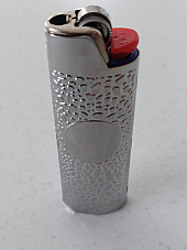 Bic Lighter case Silver daple case with  bic lighter turn your lighter into