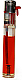 slimline gas refillable normal flame see through lighter Red