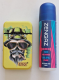 Yellow skull windproof Refillable jet flame soft touch Lighter comes with gas re