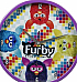 Furby Wall Clock  (With Gift Box) 24cm kids room gift item