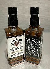 2 x  Jack Daniels Jim Beam Bottle Shape Refillable Butane Gas Lighterelectronic