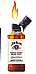 2 x  Jack Daniels Jim Beam Bottle Shape Refillable Butane Gas Lighterelectronic