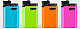 DJEEP  NEON HOT BODY COLORS  LIGHTER SET OF 4 ONE OF EACH COLOR NEW