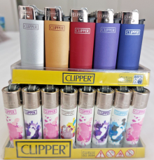 Wholesale lighter deal CLIPPER LIGHTERS  metal COLORS 50 lighters + 48 Clipp foo