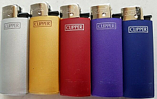 Clipper super lighter  BRIO micro  METALLIC  set of five dispossable