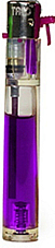 slimline gas refillable normal flame see through lighter purple