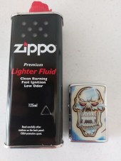 Skull vampire oil lighter with quality  125 ml lighter fluid  fast shipping