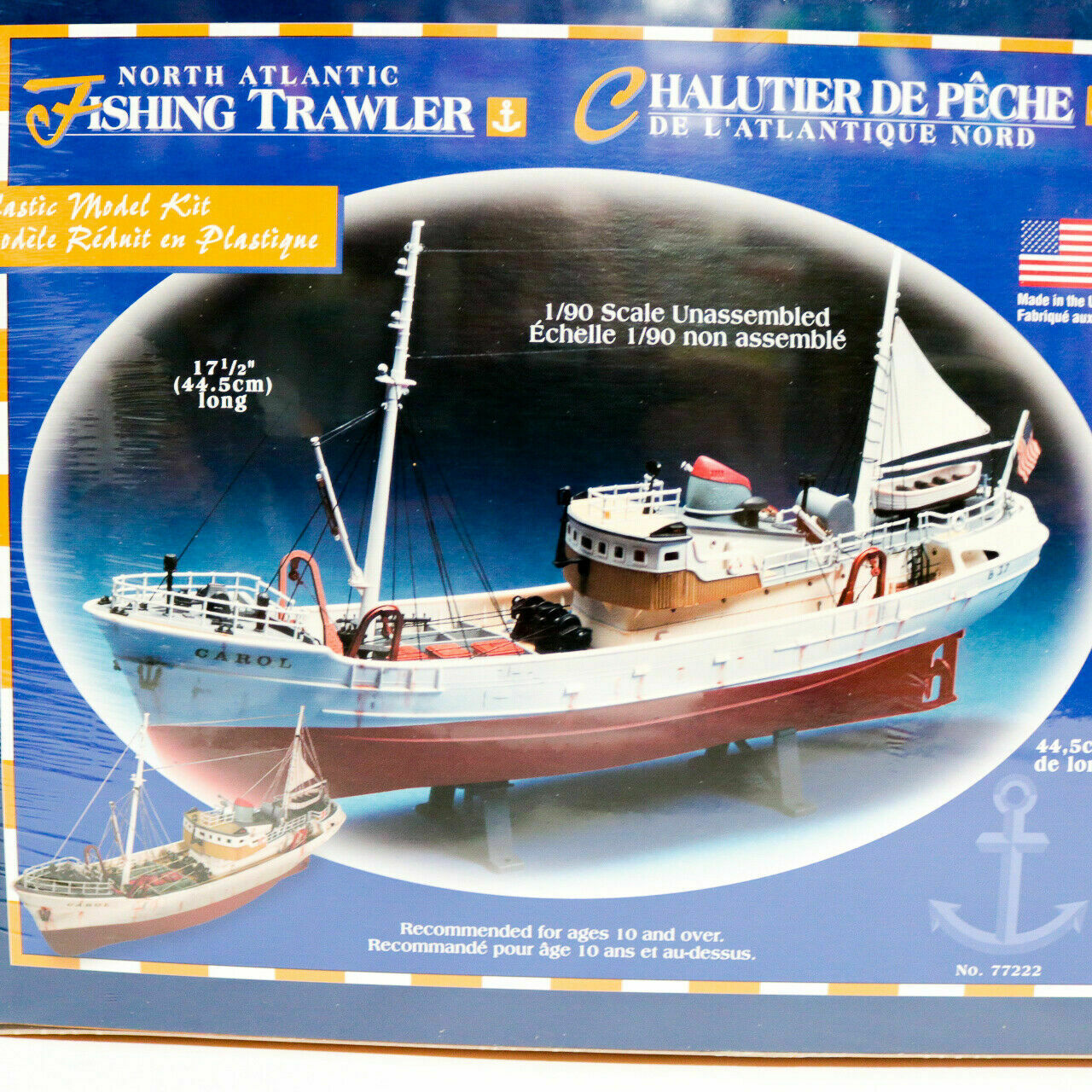 North Atlantic Fishing Trawler 1/90 Model Kit by Lindberg
